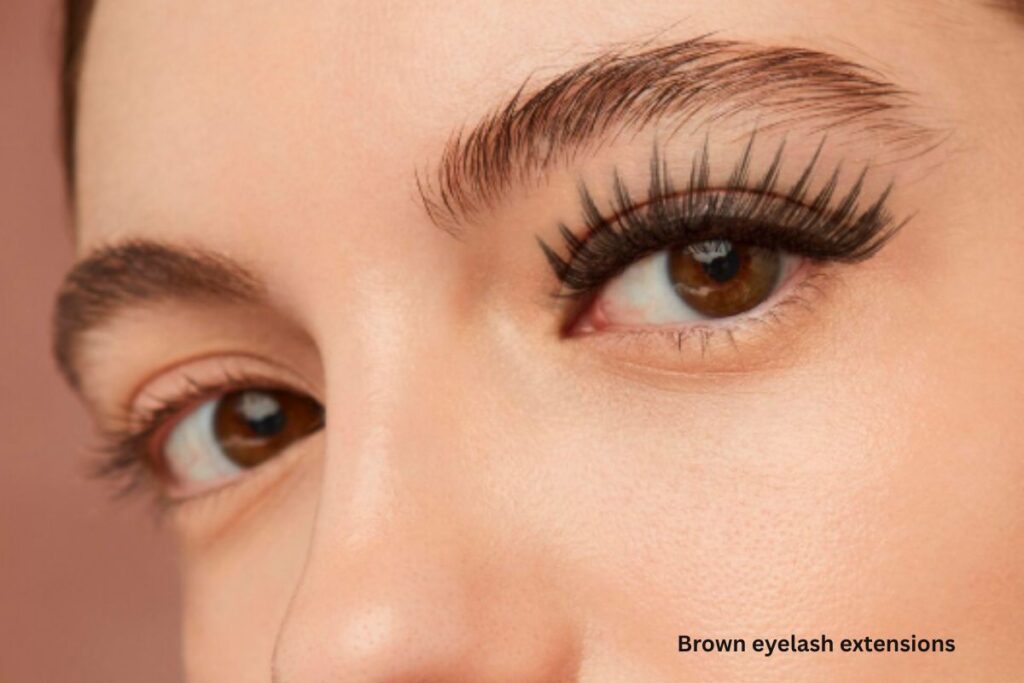 Brown Eyelash Extensions