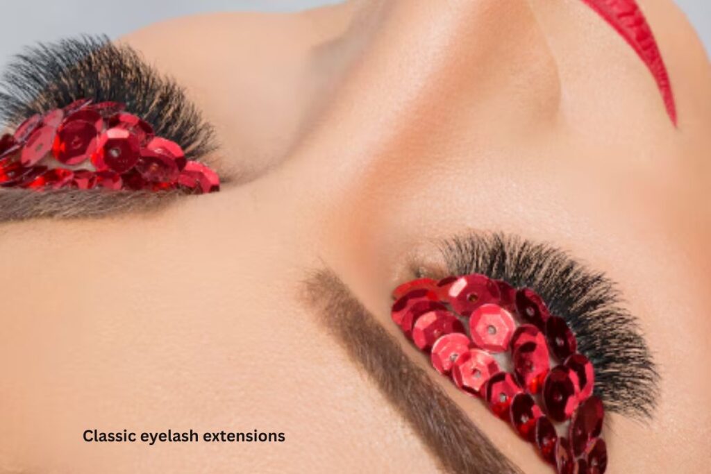 Classic eyelash extensions